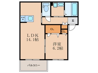 間取図 シャーメゾン太秦広隆寺