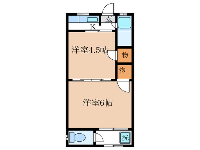 間取図 ハイツ白龍