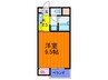 ステイツ新堀 1Kの間取り