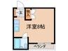ヴィラひらの 1Rの間取り