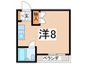 ヴィラひらの 1Rの間取り