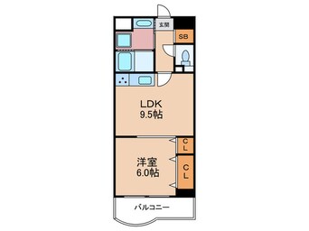 間取図 ルモン中津(402)