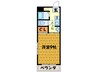 リバ－ライズ高井田 1Kの間取り