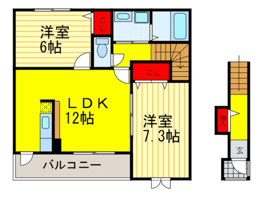 間取図 グリ－ン・ヒル