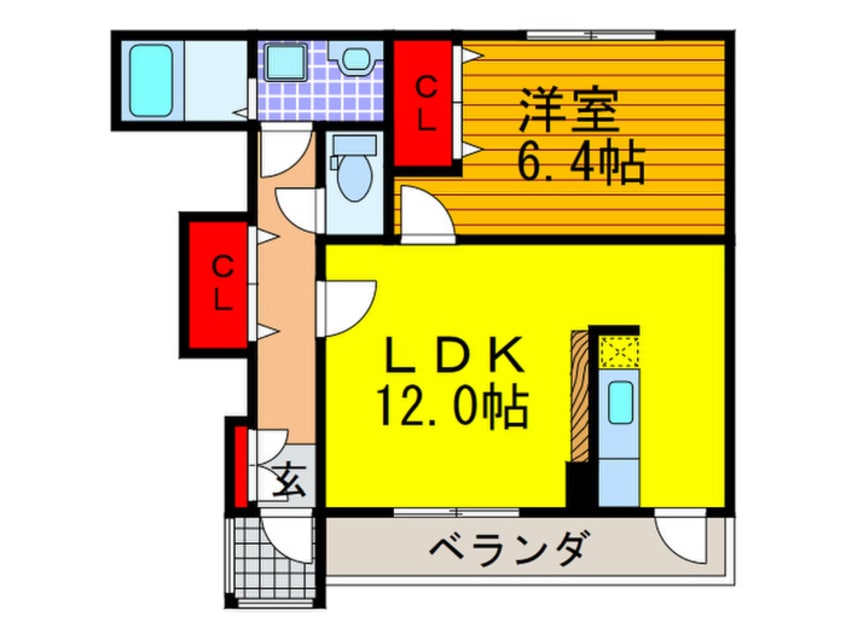 間取図 グリ－ン・ヒル