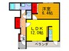 グリ－ン・ヒル 1LDKの間取り