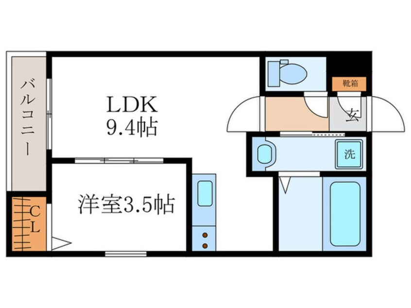 間取図 仮）京都市山科区大塚元屋敷町44