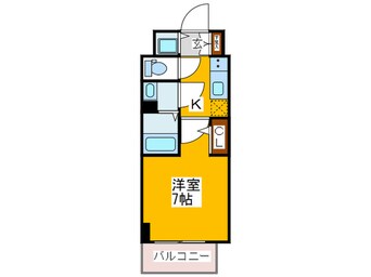 間取図 ｴｽﾘｰﾄﾞ大阪上本町ｸﾞﾘｰｽﾞ(1504)