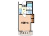 シャルマンフジ東岸和田弐番館 1Kの間取り