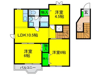 間取図 ヴェルデクォ－レ