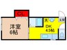 美久仁マンション 1DKの間取り