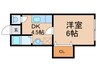 美久仁マンション 1DKの間取り