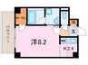 レグルス芦屋 1Kの間取り