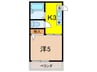 ブロスハイツ住吉本町 1Kの間取り