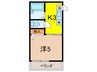 ブロスハイツ住吉本町 1Kの間取り