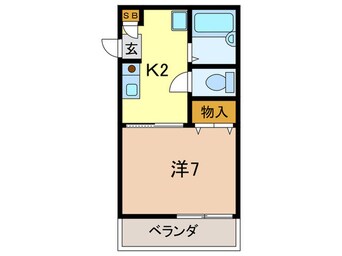 間取図 ブロスハイツ住吉本町