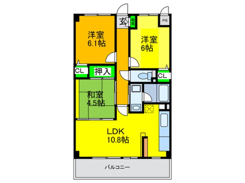 間取図 フレア・ブローリー