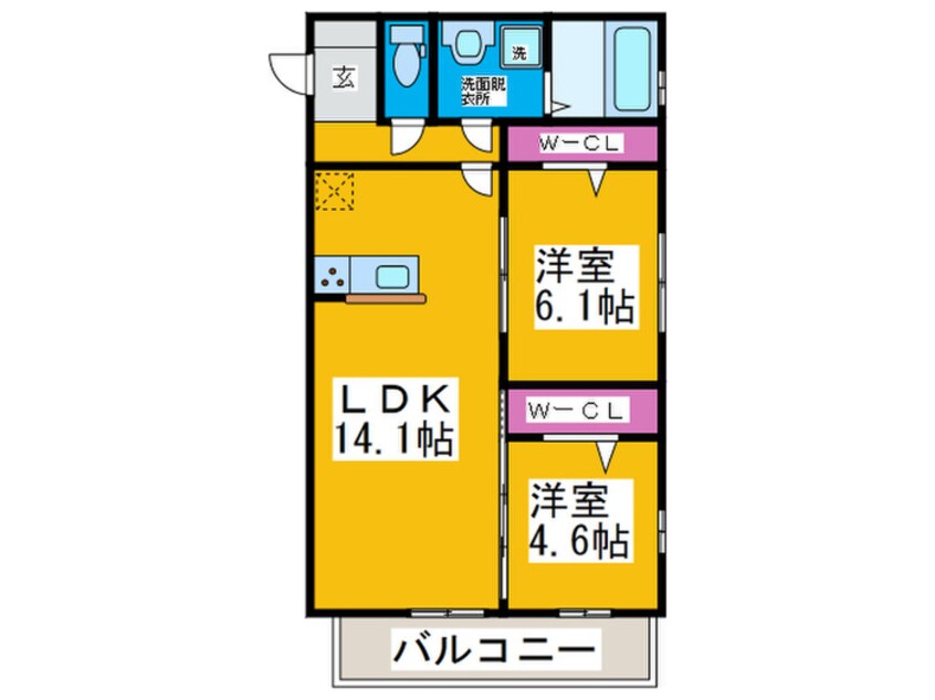 間取図 コンフォートさくら