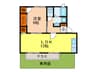 カリヨン 1LDKの間取り