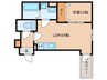 ALEGRIA住道South 1LDKの間取り