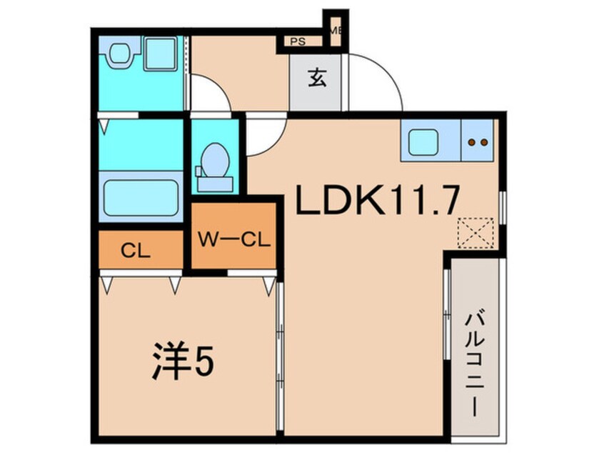 間取図 フジパレス宝塚仁川