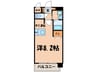 プレサンス京都駅前千都(309) 1Kの間取り