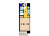ｱｸｱﾌﾟﾚｲｽ京都東寺(505) 1Kの間取り