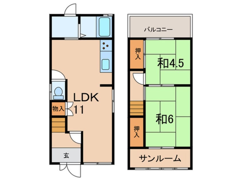 間取図 千代が丘1丁目戸建