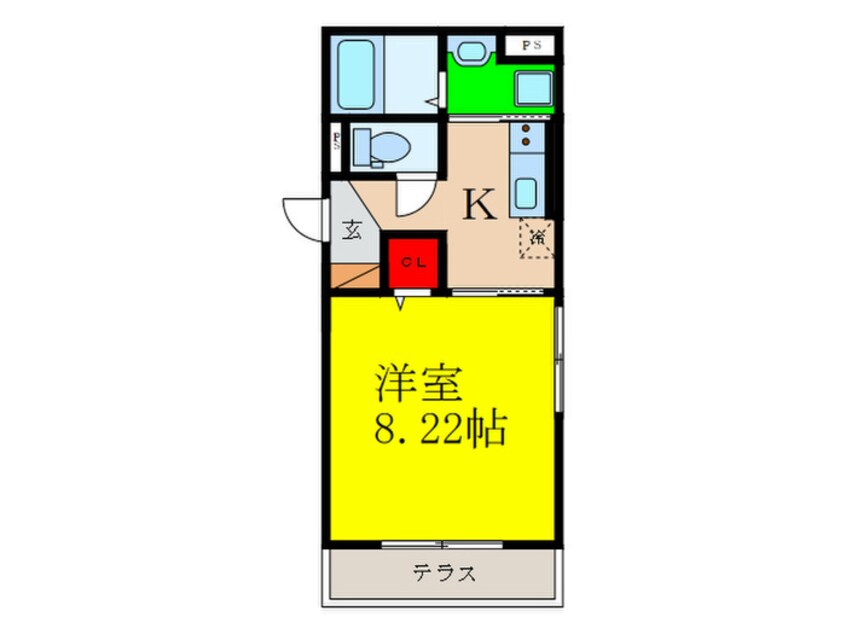 間取図 D-room東中条