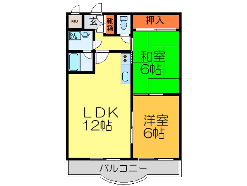 間取図 フェルザ長田