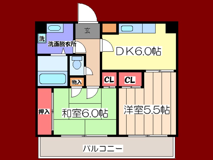 間取図 パシフィック上本町