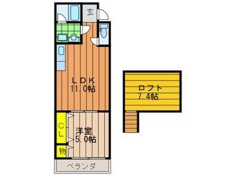 間取図 フジパレス牧野