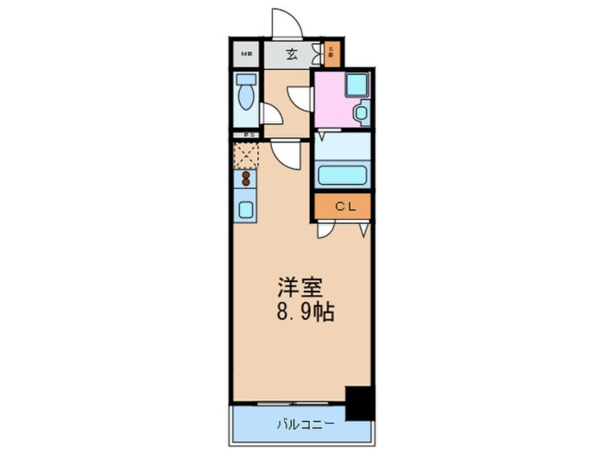 間取図 エスリード梅田西第5(503)