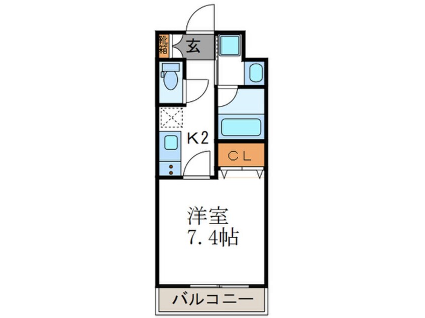 間取図 べラジオ京都壬生WESTGATE(307)