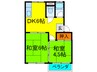 杉本マンション 2DKの間取り