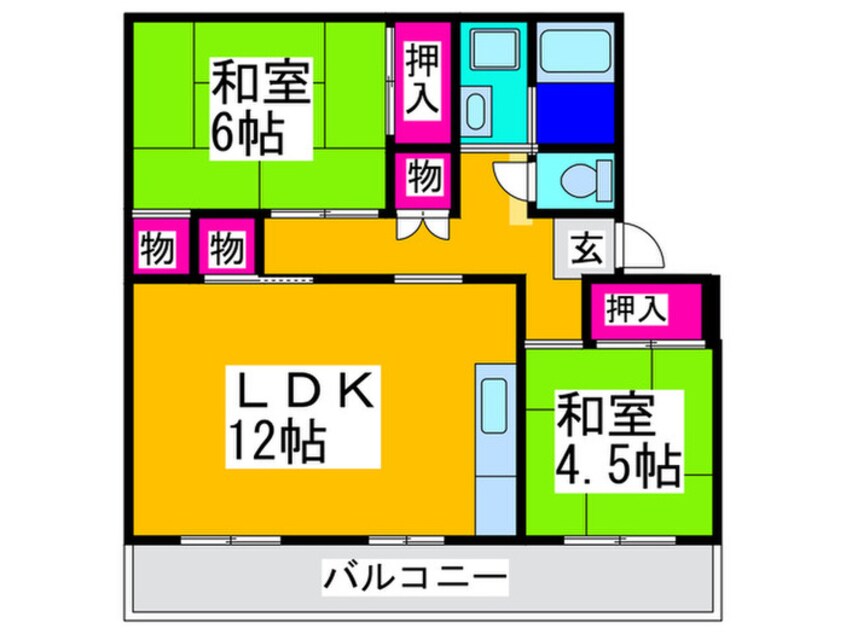 間取図 レインボ－マンション