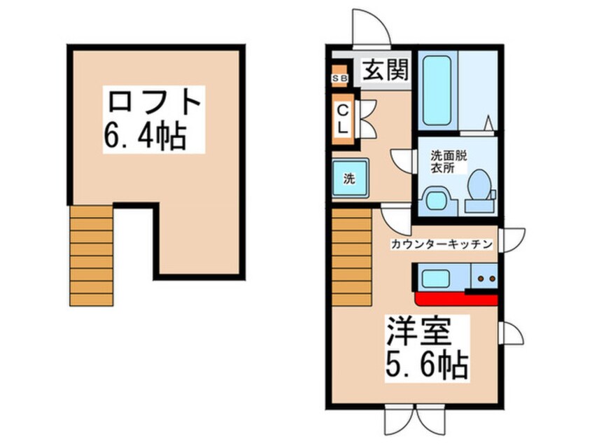 間取図 Serena松虫