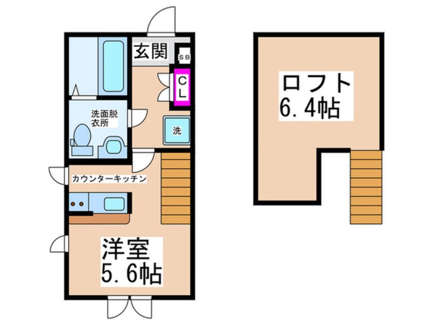 間取図 Serena松虫