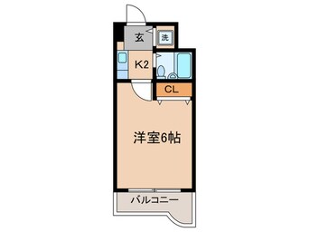 間取図 ビュ－ライフ天神橋