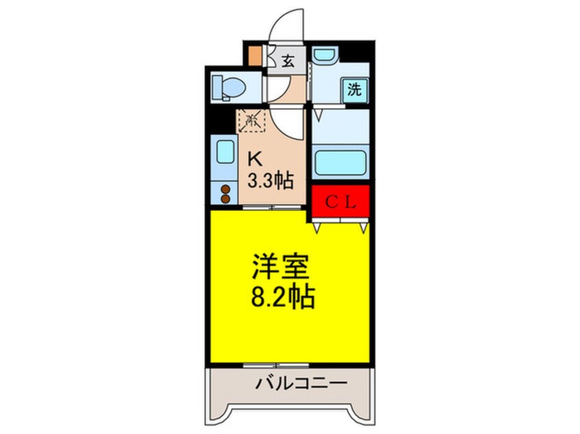 間取図 プレジェ－ネ北江口