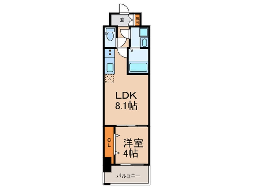 間取図 ｸﾞﾗﾝﾊﾟｼﾌｨｯｸ今里innovation