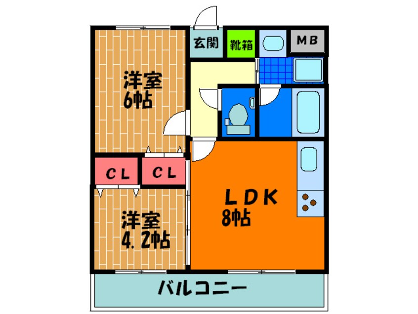 間取図 フレシ－ルコ－トＭ