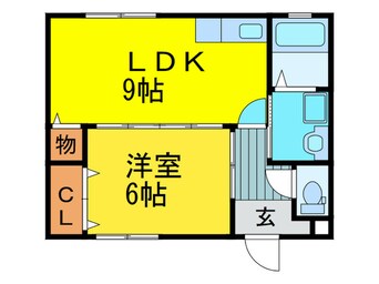 間取図 トモエハイツ７号館