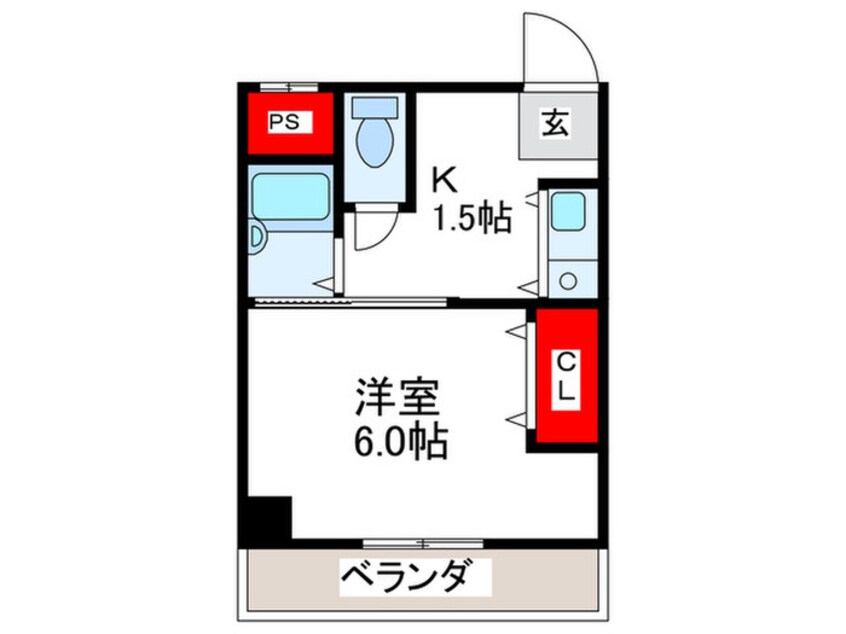 間取図 ジュネス絹田Ⅲ号館