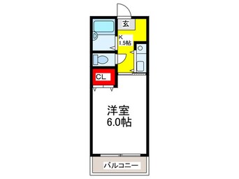 間取図 ジュネス絹田Ⅲ号館