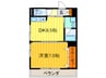ドゥ・ミル・アン東大阪 1DKの間取り