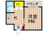 リバーサイド橋本 1Kの間取り