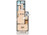 ALEGRIA南甲子園 1LDKの間取り