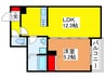 仮)グロワールひまりⅡ 1LDKの間取り