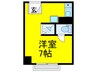 グッドライフ北千里 1Rの間取り